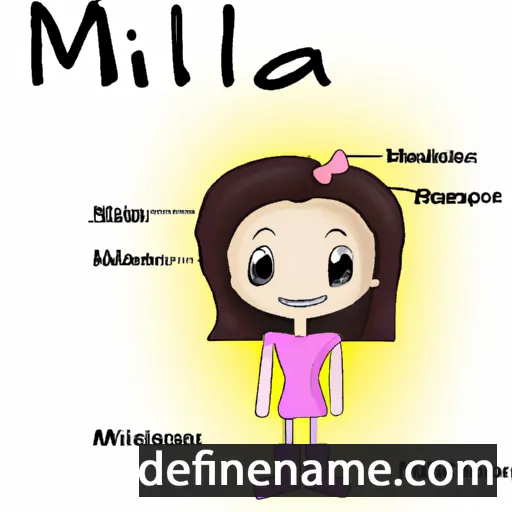 Milania cartoon