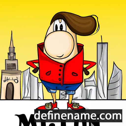 cartoon of the name Milano