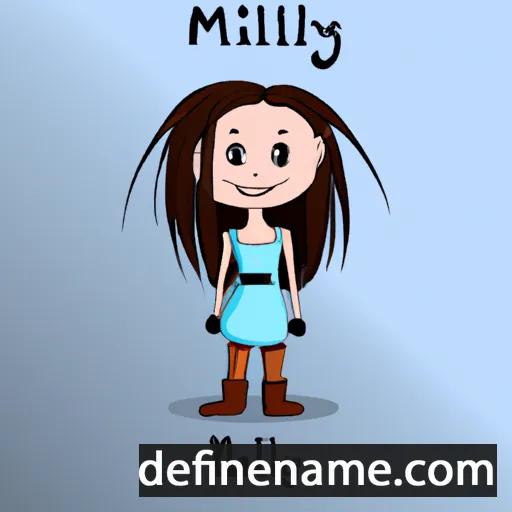 cartoon of the name Milay