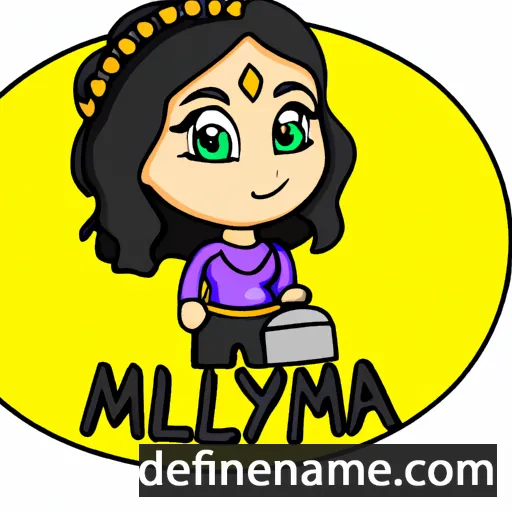 cartoon of the name Milayna