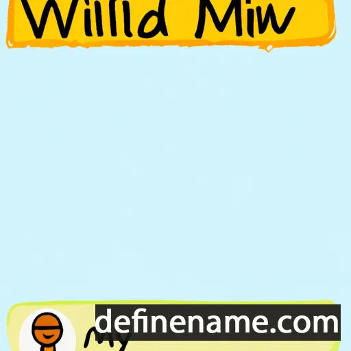 cartoon of the name Mildwynn