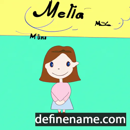 cartoon of the name Miléna