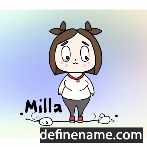 cartoon of the name Milėja