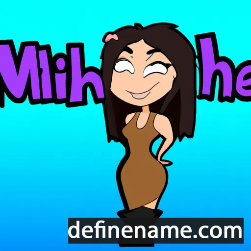 cartoon of the name Mileah