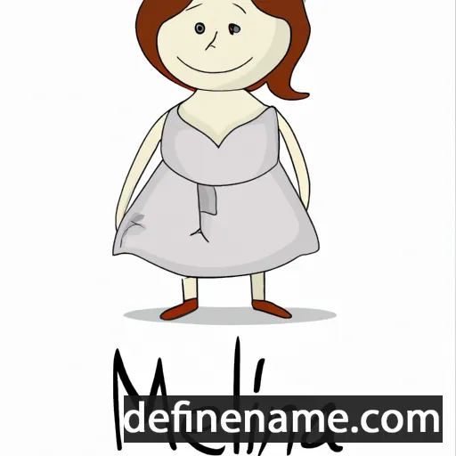 cartoon of the name Milena