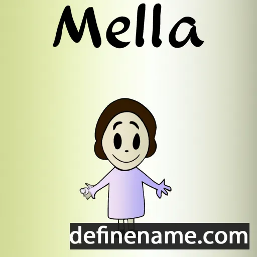 cartoon of the name Milena