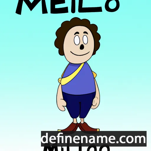 cartoon of the name Mileo