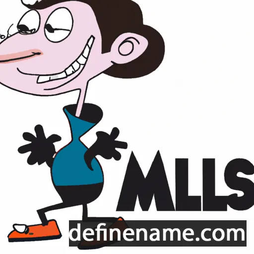 cartoon of the name Miles