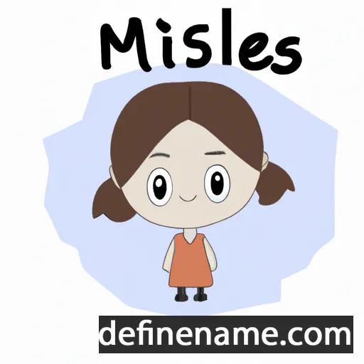 cartoon of the name Milesa