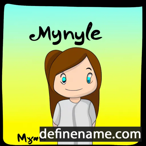 cartoon of the name Mileyanne