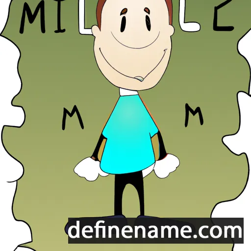 cartoon of the name Milez