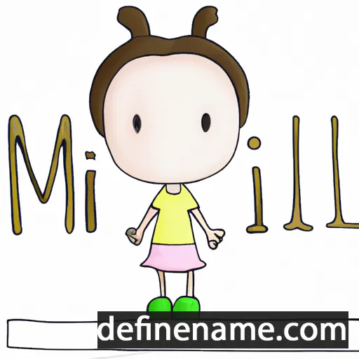 cartoon of the name Mili