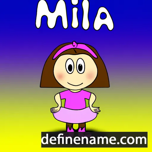 cartoon of the name Milia