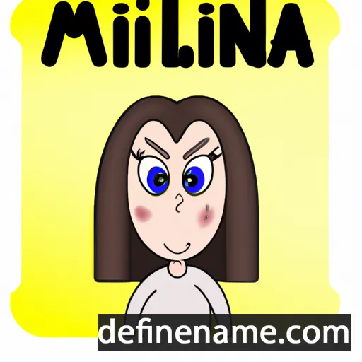 cartoon of the name Miliana