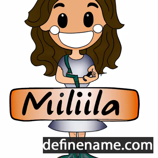 cartoon of the name Miliana