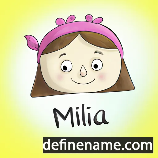 cartoon of the name Milija