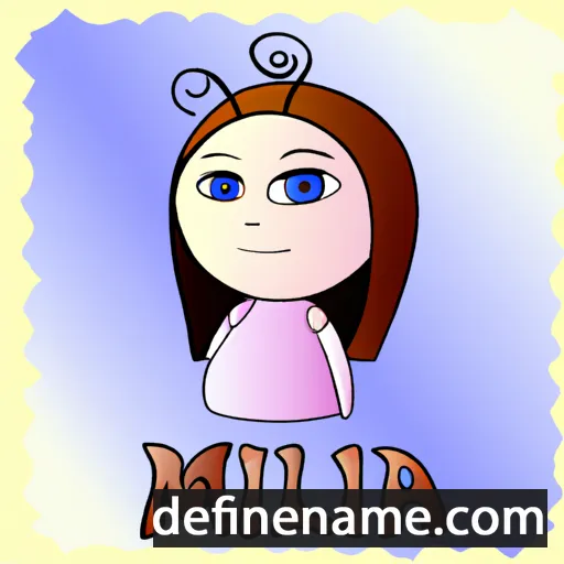 cartoon of the name Milina