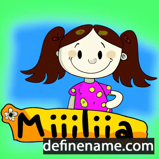 cartoon of the name Milinha