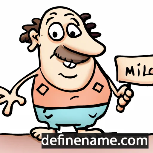 cartoon of the name Milivoje