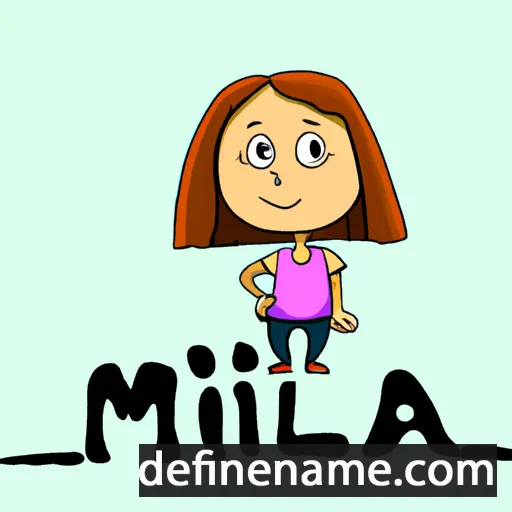 Miljá cartoon