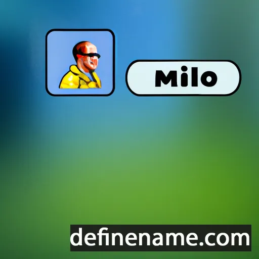 cartoon of the name Miljo