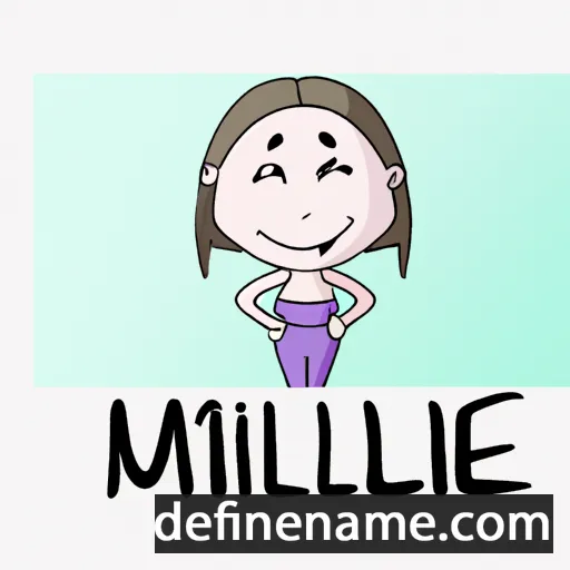 cartoon of the name Millene