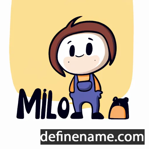 cartoon of the name Miló