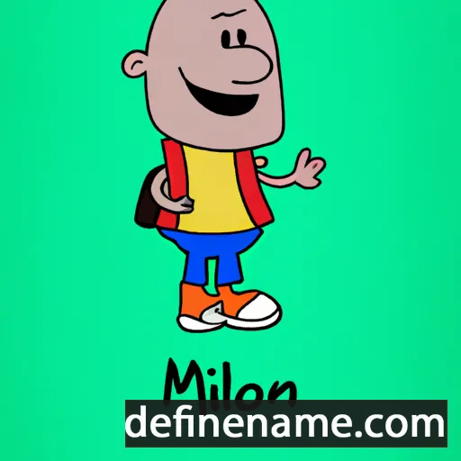 cartoon of the name Milon