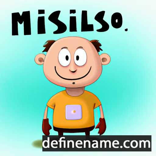 cartoon of the name Milosav