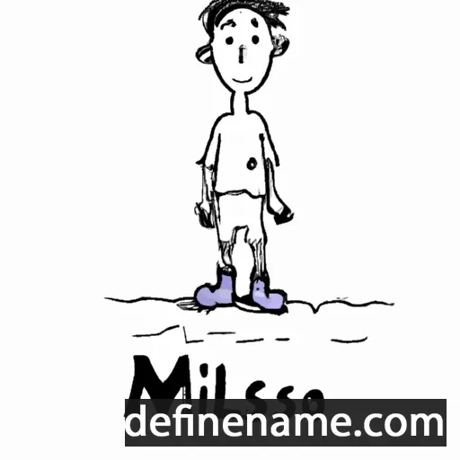 cartoon of the name Milosz