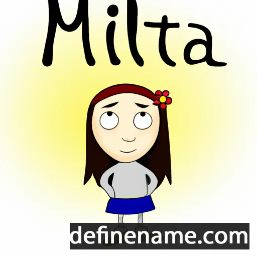 cartoon of the name Milota