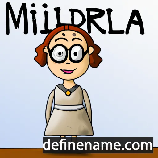 cartoon of the name Miltreda