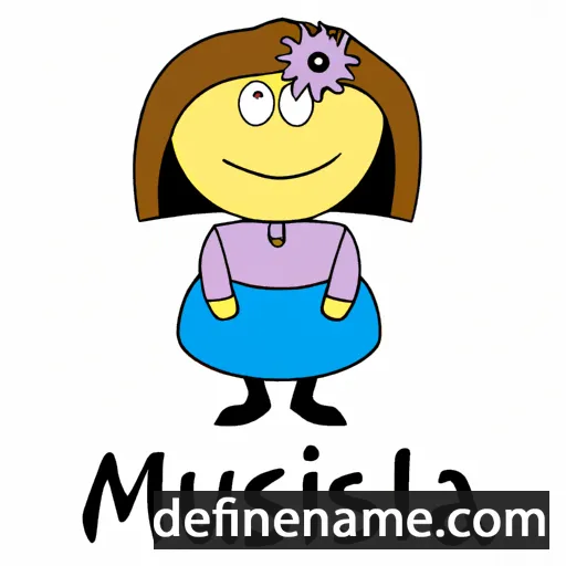 cartoon of the name Milusia