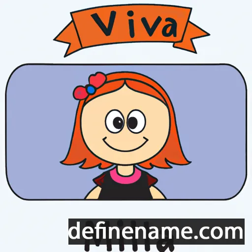 cartoon of the name Milva