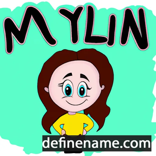 cartoon of the name Milyn