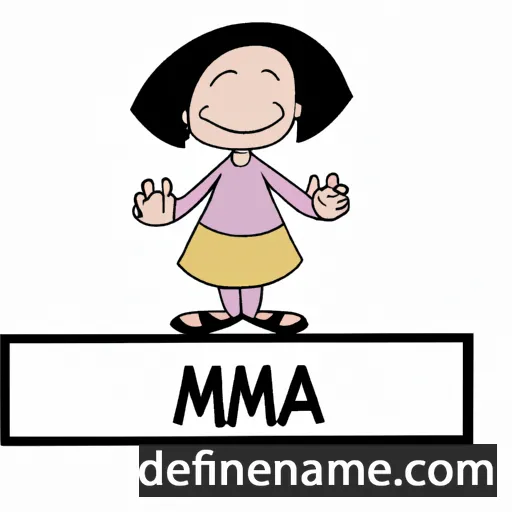 cartoon of the name Mima