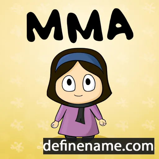 cartoon of the name Mima