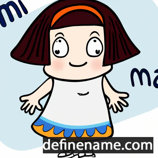 cartoon of the name Mima