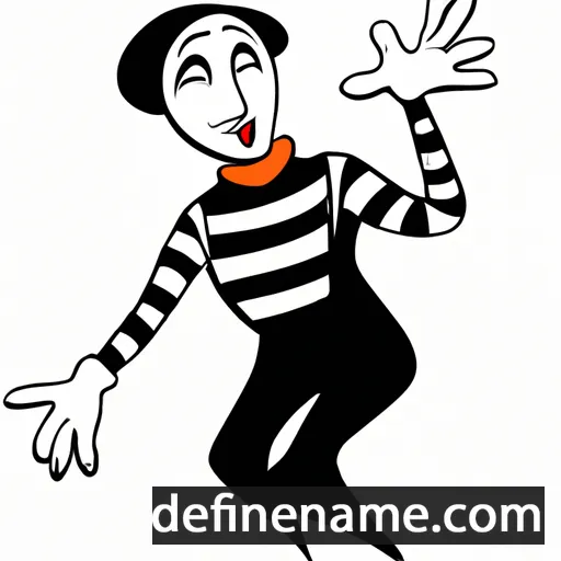 cartoon of the name Mime