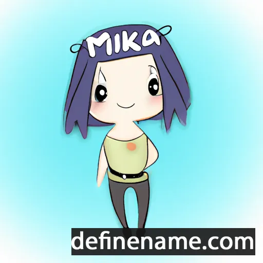 cartoon of the name Mimika