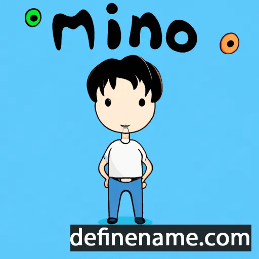 cartoon of the name Min-ho