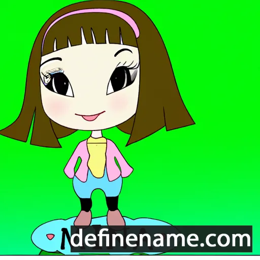 cartoon of the name Mina