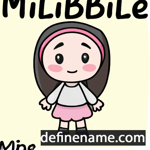 cartoon of the name Minabel