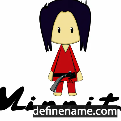 cartoon of the name Minatsu