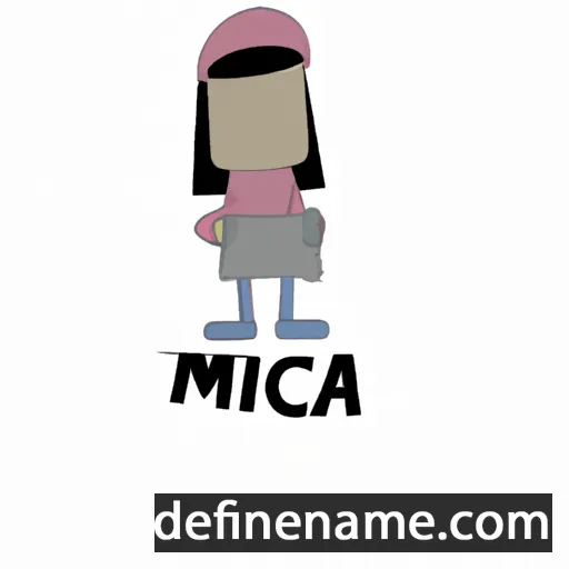 cartoon of the name Minca