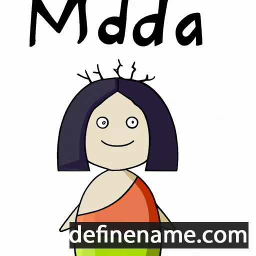 cartoon of the name Mindia