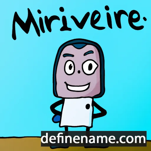 cartoon of the name Minèvre