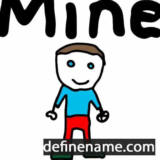 cartoon of the name Mine