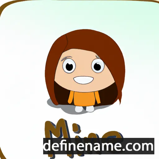 cartoon of the name Minea