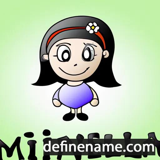 cartoon of the name Minela